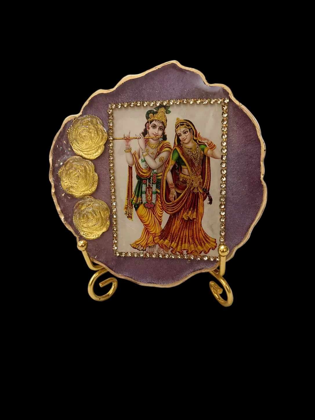 Radha Krishna Handcrafted Resin frame