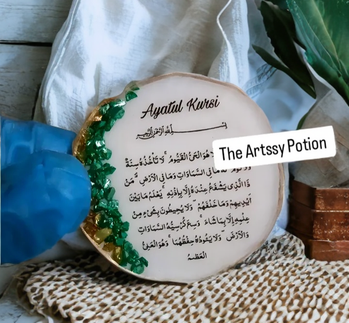 2 inches Ayatul Kursi Resin Fridge Magnet