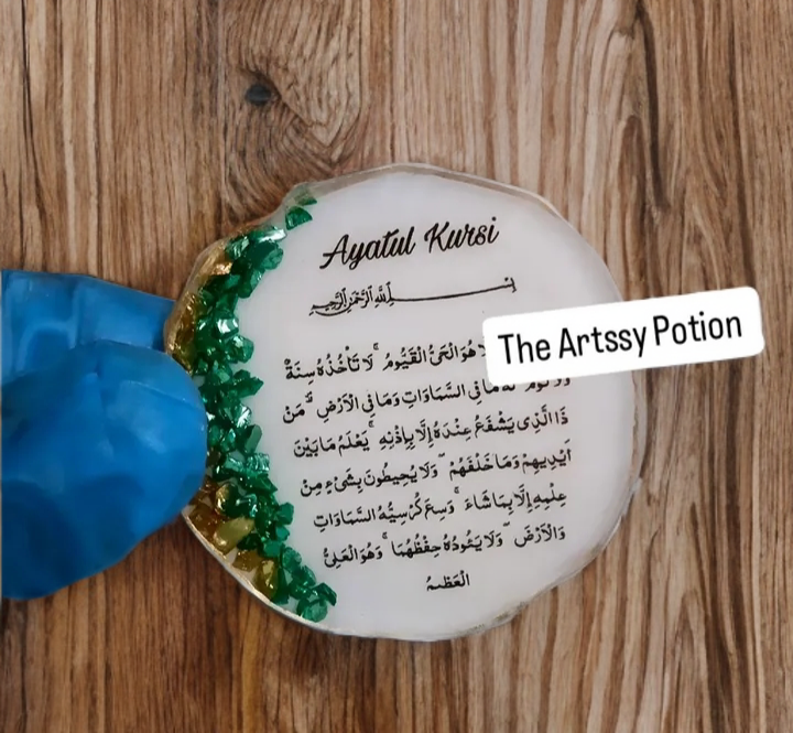 2 inches Ayatul Kursi Resin Fridge Magnet