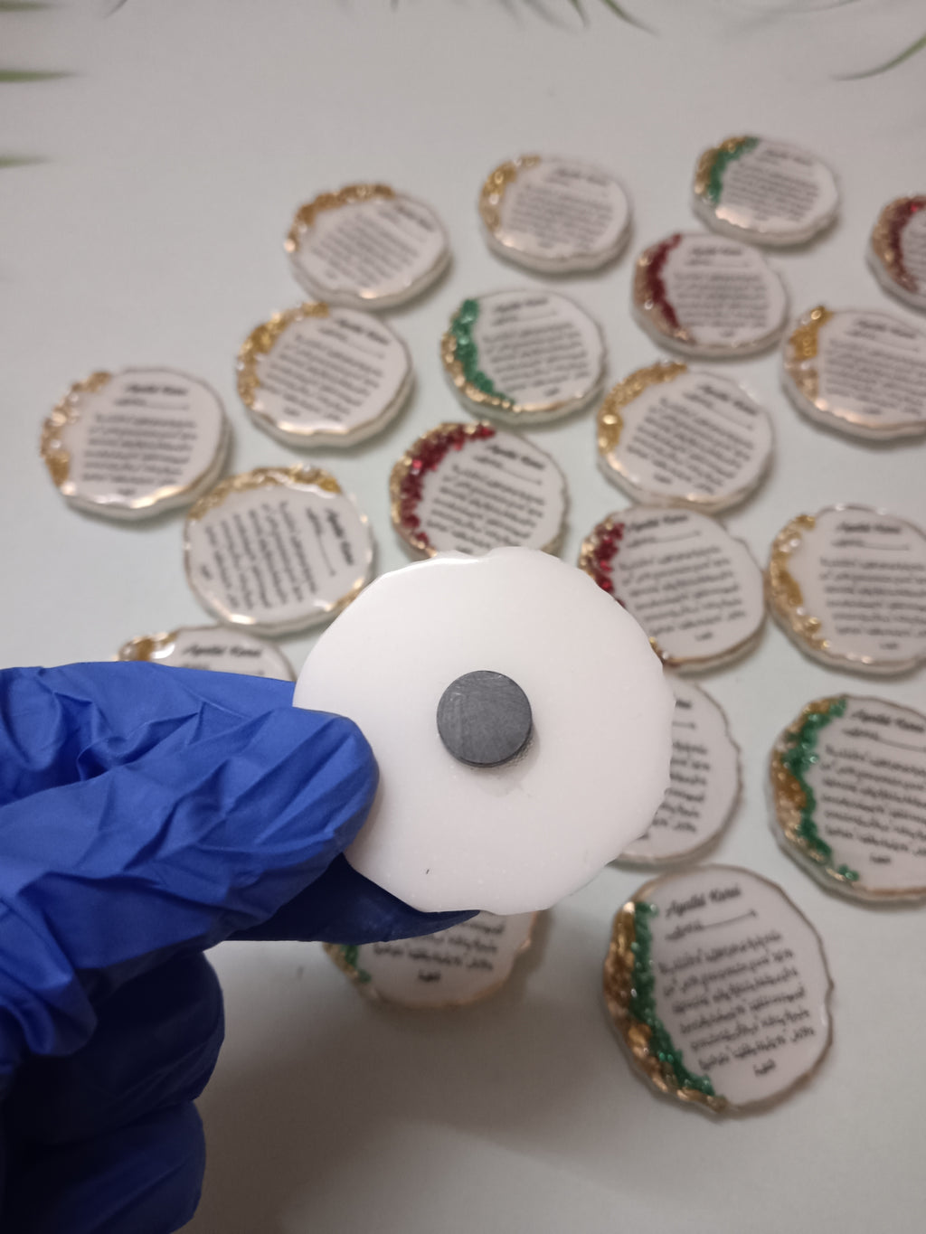 2 Inches Ayatul Kursi Resin Fridge Magnet | Islamic Fridge Magnet | Muslim Home Decor | Ayatul Kursi Magnet | Quran Verse Magnet | Handmade Resin Magnet | Islamic Gift | Ramadan Gift | Eid Gift | Mini Islamic Decor | Arabic Calligraphy Magnet | Spiritual