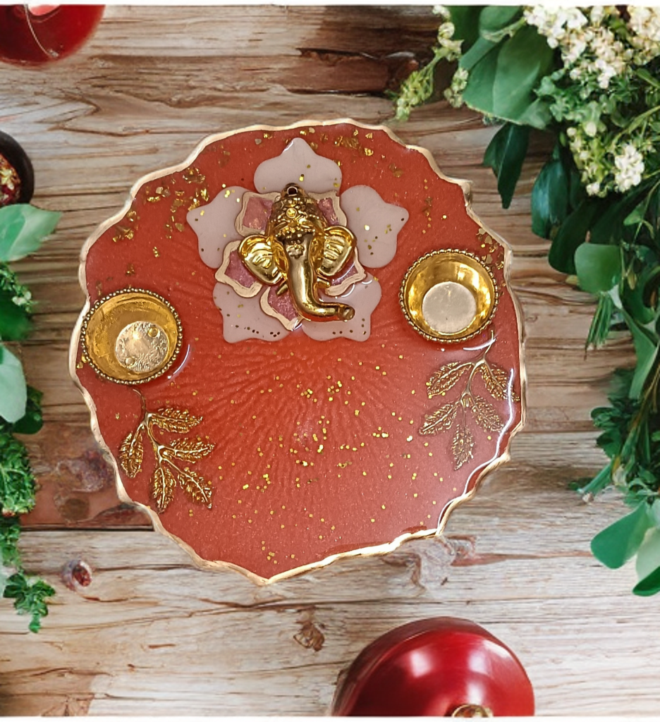 Divine Glow Ganesha Puja Thali
