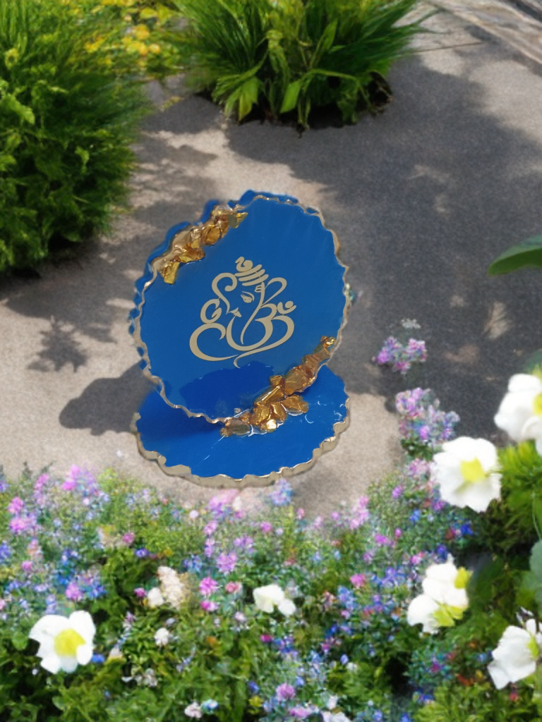 Shree Ganesh Divine Resin Stand